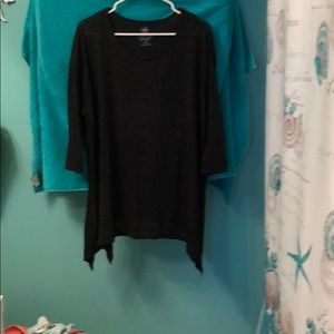 Black Blouse. Size 18/20 very sheer